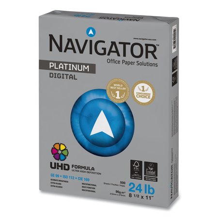 Navigator Paper, 24lb., 97Br, 8.5"x11", BrigWhite, PK10 NPL1124